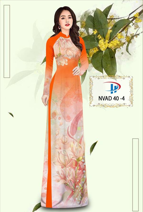 Vải Áo Dài Hoa In 3D Thiết Kế 2021 AD NVAD40 63 Vải Áo Dài Hoa In 3D Thiết Kế 2021 AD NVAD40