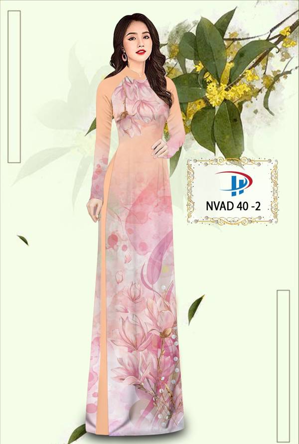 Vải Áo Dài Hoa In 3D Thiết Kế 2021 AD NVAD40 69 Vải Áo Dài Hoa In 3D Thiết Kế 2021 AD NVAD40