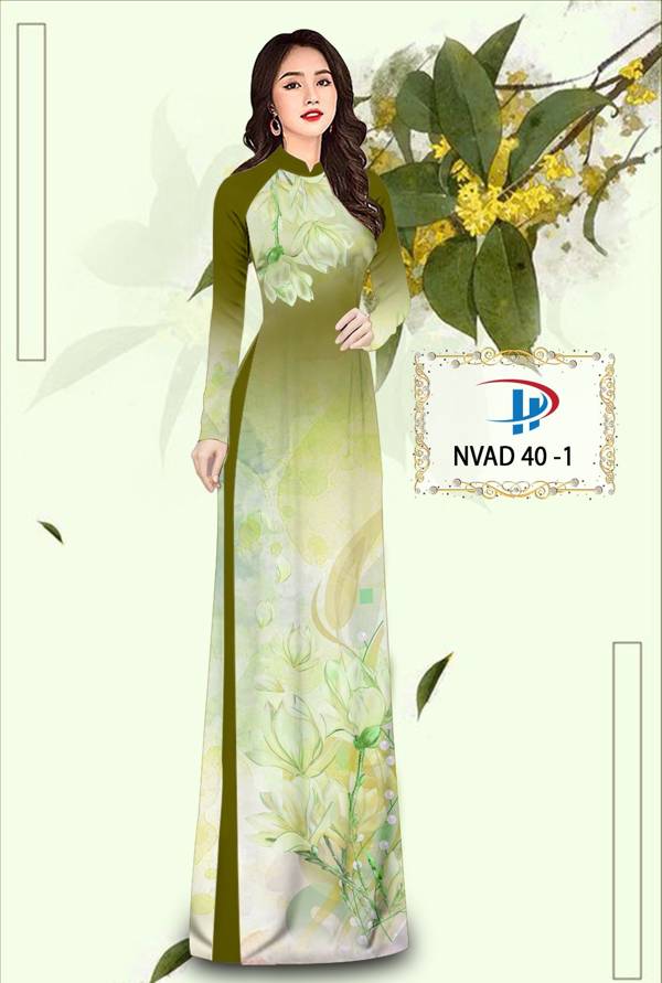 Vải Áo Dài Hoa In 3D Thiết Kế 2021 AD NVAD40 68 Vải Áo Dài Hoa In 3D Thiết Kế 2021 AD NVAD40