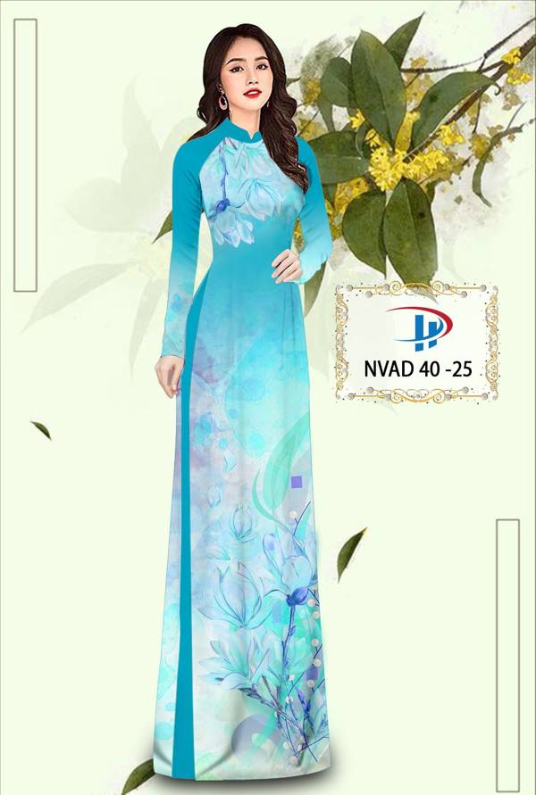 Vải Áo Dài Hoa In 3D Thiết Kế 2021 AD NVAD40 67 Vải Áo Dài Hoa In 3D Thiết Kế 2021 AD NVAD40