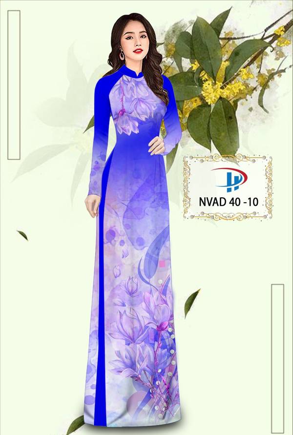 Vải Áo Dài Hoa In 3D Thiết Kế 2021 AD NVAD40 75 Vải Áo Dài Hoa In 3D Thiết Kế 2021 AD NVAD40