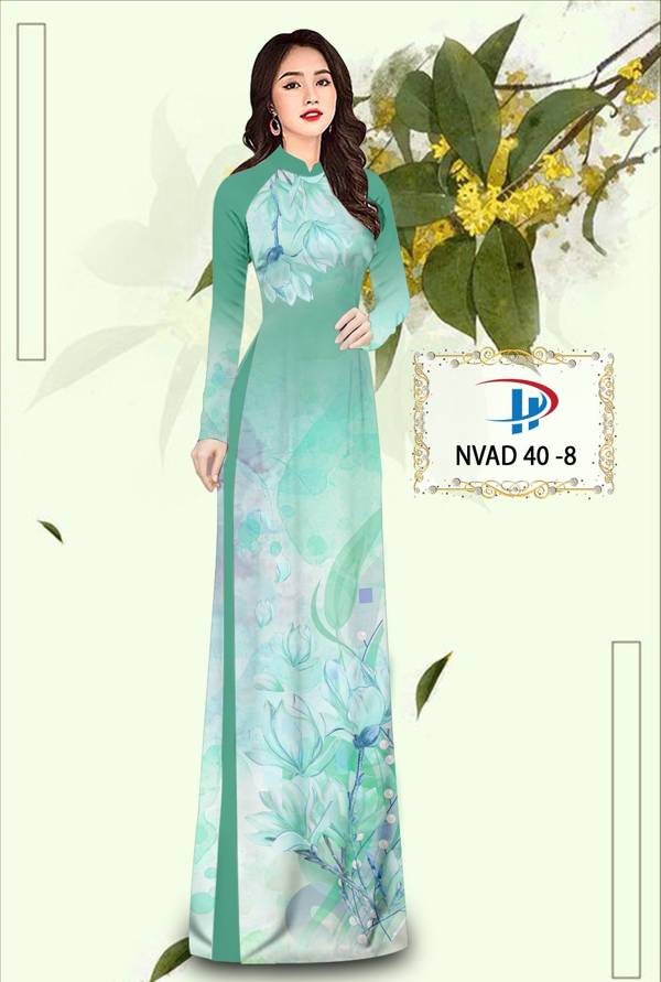 Vải Áo Dài Hoa In 3D Thiết Kế 2021 AD NVAD40 73 Vải Áo Dài Hoa In 3D Thiết Kế 2021 AD NVAD40
