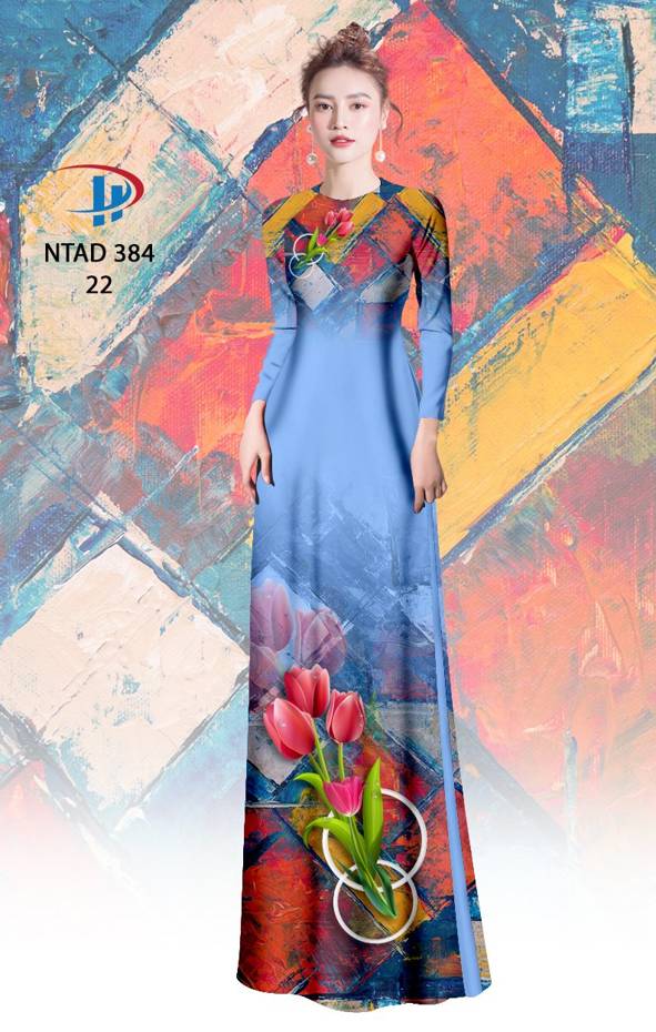 Vải Áo Dài Hoa Ly Thiết Kế 2021 AD NTAD384 51 Vải Áo Dài Hoa Ly Thiết Kế 2021 AD NTAD384