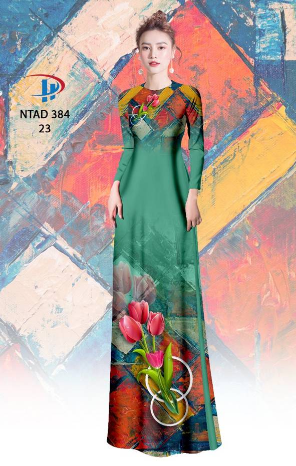Vải Áo Dài Hoa Ly Thiết Kế 2021 AD NTAD384 52 Vải Áo Dài Hoa Ly Thiết Kế 2021 AD NTAD384