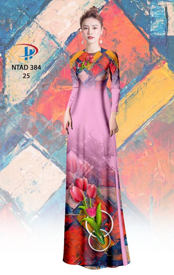 Vải Áo Dài Hoa Ly Thiết Kế 2021 AD NTAD384 54 Vải Áo Dài Hoa Ly Thiết Kế 2021 AD NTAD384
