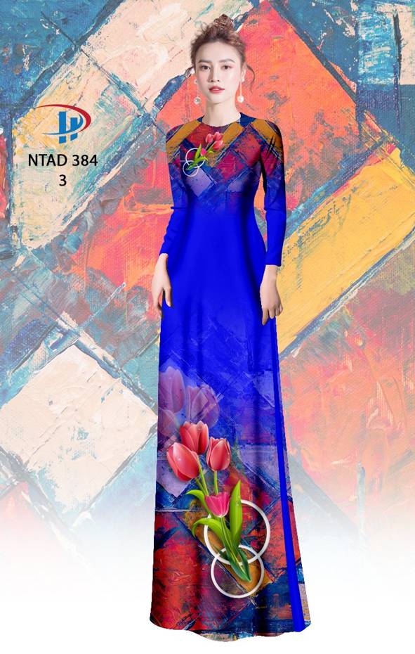 Vải Áo Dài Hoa Ly Thiết Kế 2021 AD NTAD384 57 Vải Áo Dài Hoa Ly Thiết Kế 2021 AD NTAD384