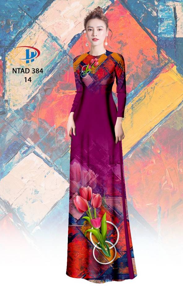 Vải Áo Dài Hoa Ly Thiết Kế 2021 AD NTAD384 61 Vải Áo Dài Hoa Ly Thiết Kế 2021 AD NTAD384