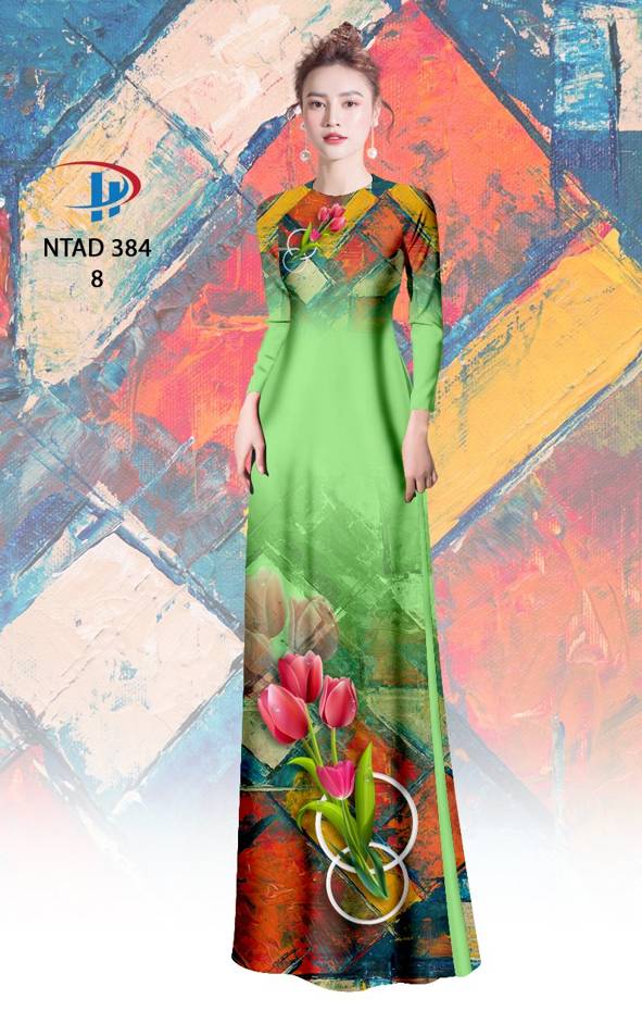 Vải Áo Dài Hoa Ly Thiết Kế 2021 AD NTAD384 63 Vải Áo Dài Hoa Ly Thiết Kế 2021 AD NTAD384