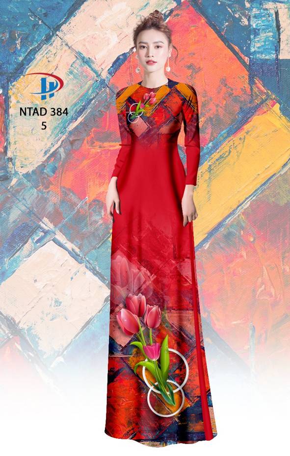 Vải Áo Dài Hoa Ly Thiết Kế 2021 AD NTAD384 59 Vải Áo Dài Hoa Ly Thiết Kế 2021 AD NTAD384
