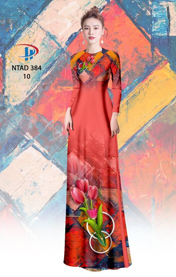 Vải Áo Dài Hoa Ly Thiết Kế 2021 AD NTAD384 65 Vải Áo Dài Hoa Ly Thiết Kế 2021 AD NTAD384