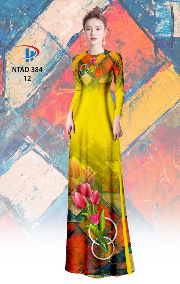 Vải Áo Dài Hoa Ly Thiết Kế 2021 AD NTAD384 67 Vải Áo Dài Hoa Ly Thiết Kế 2021 AD NTAD384