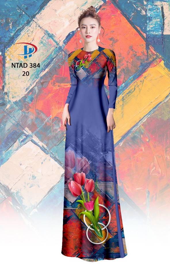 Vải Áo Dài Hoa Ly Thiết Kế 2021 AD NTAD384 73 Vải Áo Dài Hoa Ly Thiết Kế 2021 AD NTAD384