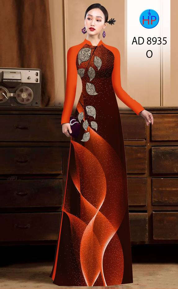 Vải Áo Dài Hình Lá Vừa Ra AD 8935 47 Vải Áo Dài Hình Lá Vừa Ra AD 8935