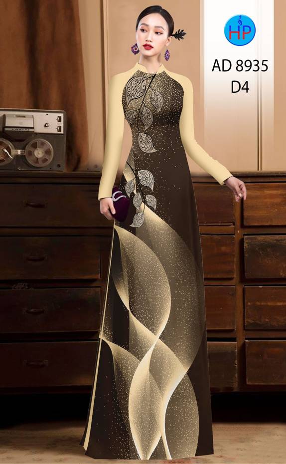 Vải Áo Dài Hình Lá Vừa Ra AD 8935 52 Vải Áo Dài Hình Lá Vừa Ra AD 8935