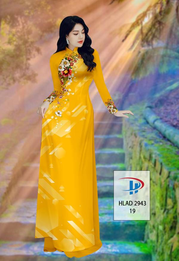 Vải Áo Dài Hoa In 3D Thiết Kế 2021 AD HLAD2943 55 Vải Áo Dài Hoa In 3D Thiết Kế 2021 AD HLAD2943