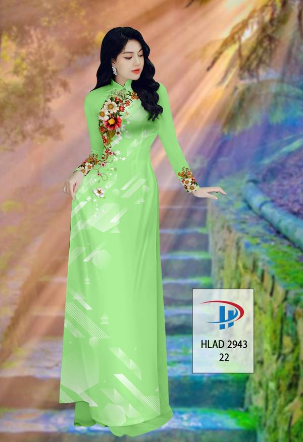 Vải Áo Dài Hoa In 3D Thiết Kế 2021 AD HLAD2943 58 Vải Áo Dài Hoa In 3D Thiết Kế 2021 AD HLAD2943