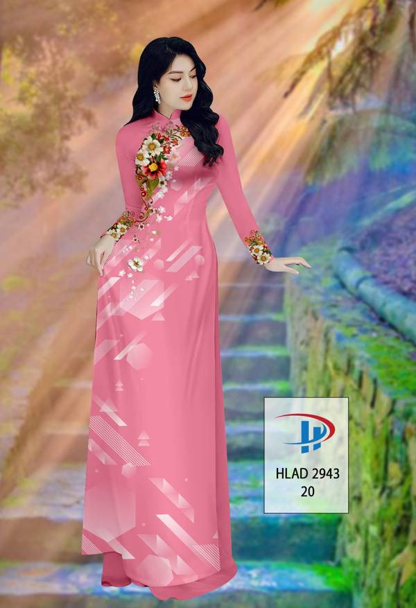 Vải Áo Dài Hoa In 3D Thiết Kế 2021 AD HLAD2943 56 Vải Áo Dài Hoa In 3D Thiết Kế 2021 AD HLAD2943