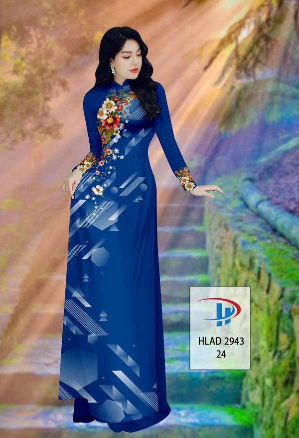 Vải Áo Dài Hoa In 3D Thiết Kế 2021 AD HLAD2943 60 Vải Áo Dài Hoa In 3D Thiết Kế 2021 AD HLAD2943