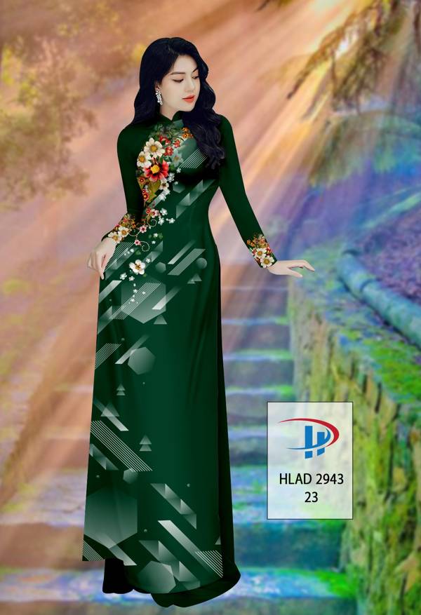 Vải Áo Dài Hoa In 3D Thiết Kế 2021 AD HLAD2943 59 Vải Áo Dài Hoa In 3D Thiết Kế 2021 AD HLAD2943