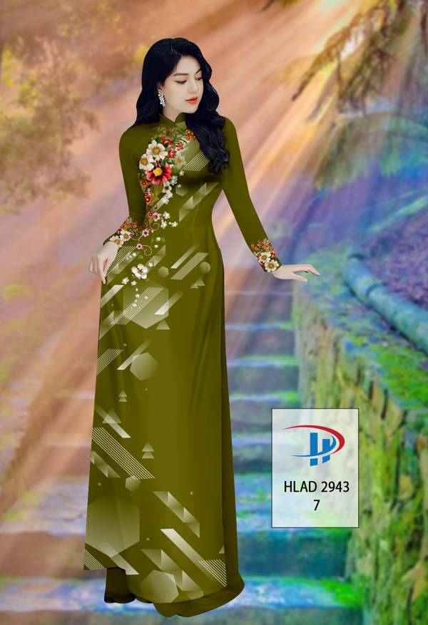 Vải Áo Dài Hoa In 3D Thiết Kế 2021 AD HLAD2943 61 Vải Áo Dài Hoa In 3D Thiết Kế 2021 AD HLAD2943