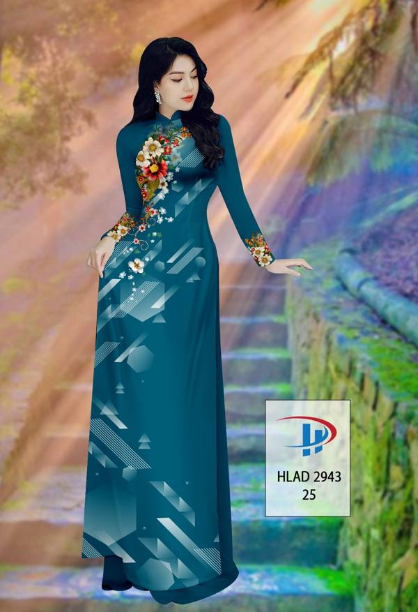 Vải Áo Dài Hoa In 3D Thiết Kế 2021 AD HLAD2943 62 Vải Áo Dài Hoa In 3D Thiết Kế 2021 AD HLAD2943