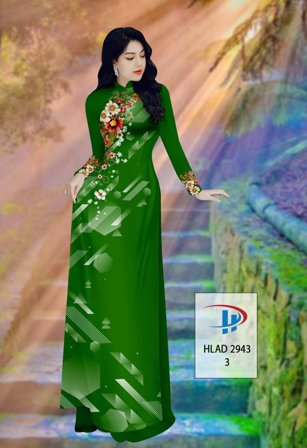 Vải Áo Dài Hoa In 3D Thiết Kế 2021 AD HLAD2943 65 Vải Áo Dài Hoa In 3D Thiết Kế 2021 AD HLAD2943