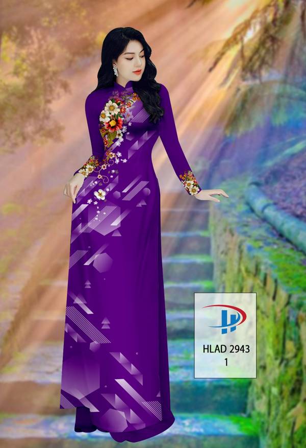 Vải Áo Dài Hoa In 3D Thiết Kế 2021 AD HLAD2943 63 Vải Áo Dài Hoa In 3D Thiết Kế 2021 AD HLAD2943