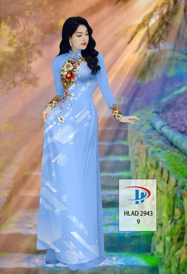 Vải Áo Dài Hoa In 3D Thiết Kế 2021 AD HLAD2943 69 Vải Áo Dài Hoa In 3D Thiết Kế 2021 AD HLAD2943