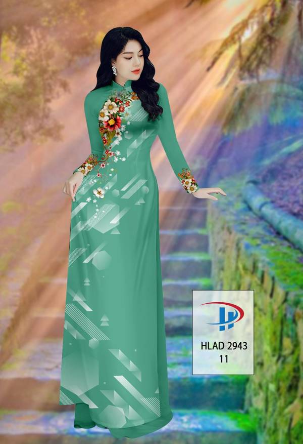 Vải Áo Dài Hoa In 3D Thiết Kế 2021 AD HLAD2943 71 Vải Áo Dài Hoa In 3D Thiết Kế 2021 AD HLAD2943