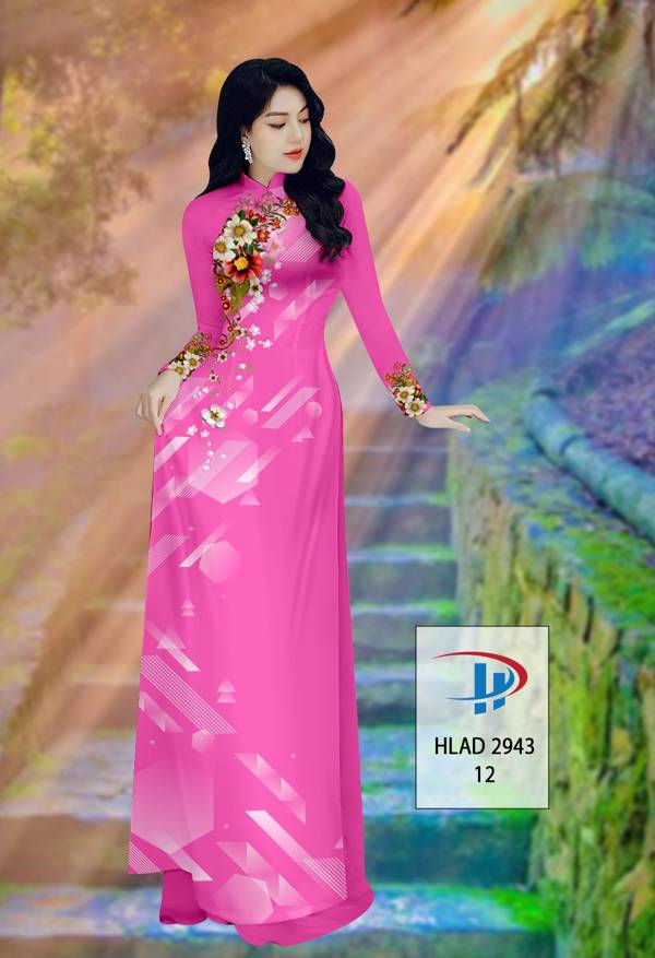 Vải Áo Dài Hoa In 3D Thiết Kế 2021 AD HLAD2943 72 Vải Áo Dài Hoa In 3D Thiết Kế 2021 AD HLAD2943