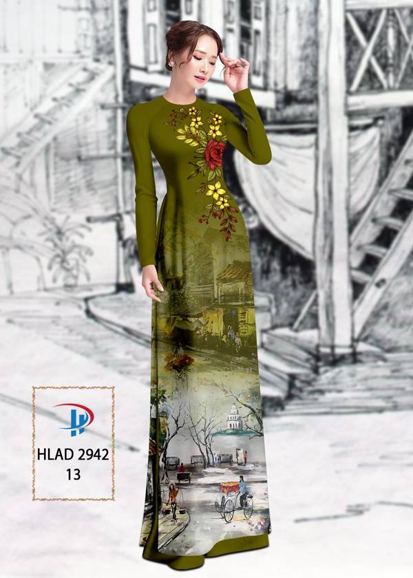 Vải Áo Dài Phong Cảnh Vừa Ra AD HLAD2942 54 Vải Áo Dài Phong Cảnh Vừa Ra AD HLAD2942