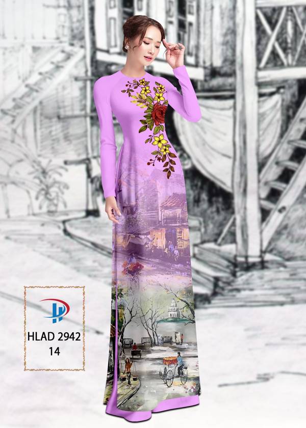 Vải Áo Dài Phong Cảnh Vừa Ra AD HLAD2942 55 Vải Áo Dài Phong Cảnh Vừa Ra AD HLAD2942