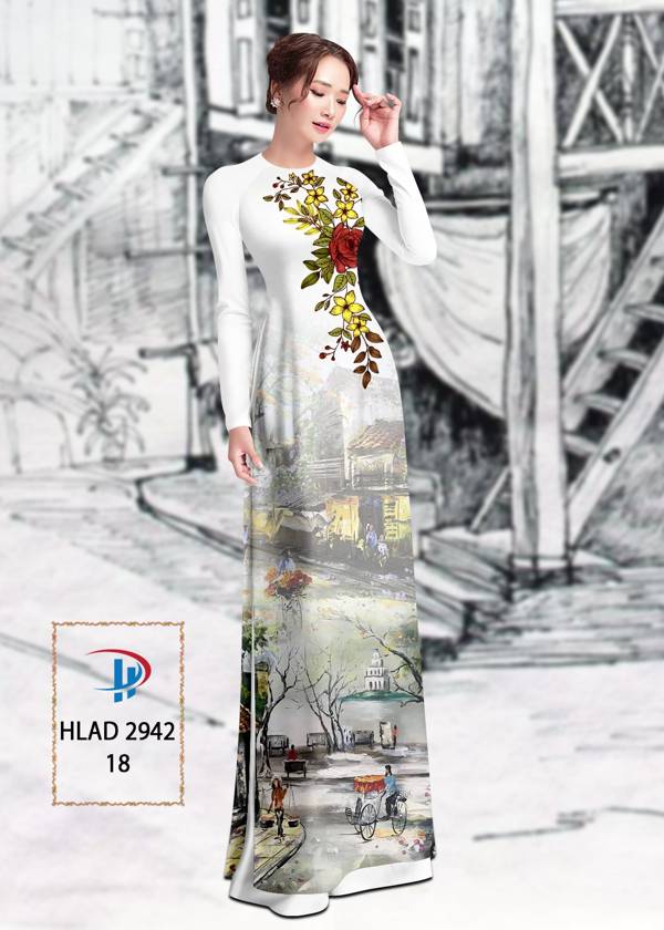 Vải Áo Dài Phong Cảnh Vừa Ra AD HLAD2942 59 Vải Áo Dài Phong Cảnh Vừa Ra AD HLAD2942