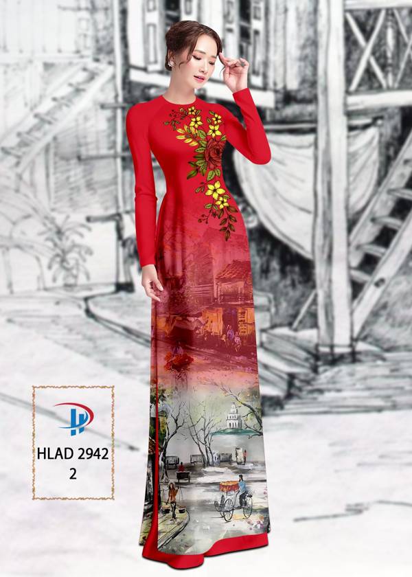 Vải Áo Dài Phong Cảnh Vừa Ra AD HLAD2942 61 Vải Áo Dài Phong Cảnh Vừa Ra AD HLAD2942