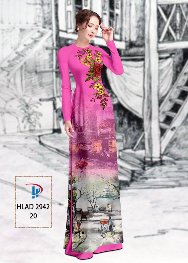 Vải Áo Dài Phong Cảnh Vừa Ra AD HLAD2942 62 Vải Áo Dài Phong Cảnh Vừa Ra AD HLAD2942