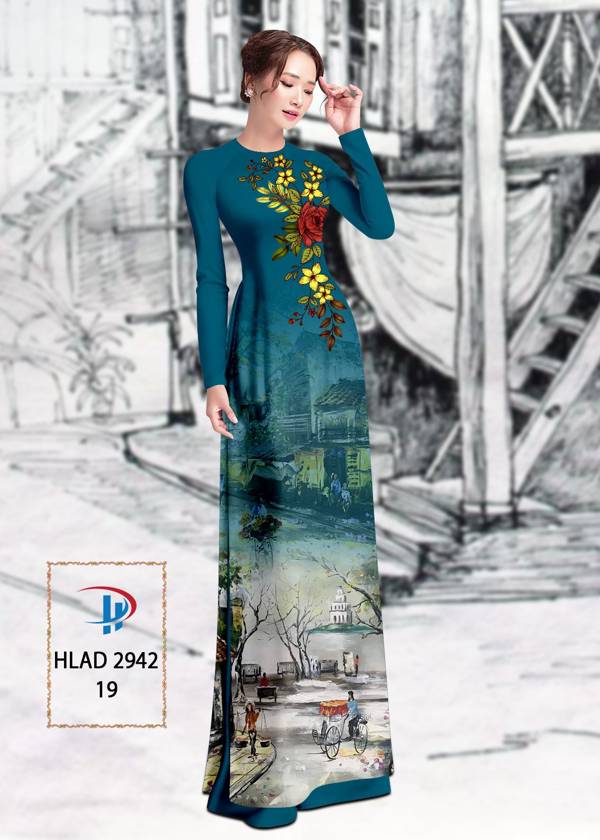 Vải Áo Dài Phong Cảnh Vừa Ra AD HLAD2942 60 Vải Áo Dài Phong Cảnh Vừa Ra AD HLAD2942