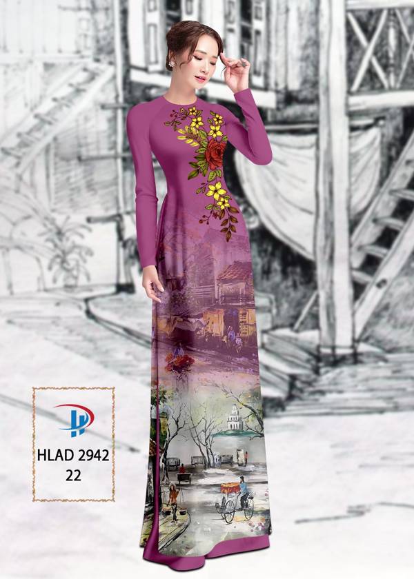 Vải Áo Dài Phong Cảnh Vừa Ra AD HLAD2942 64 Vải Áo Dài Phong Cảnh Vừa Ra AD HLAD2942