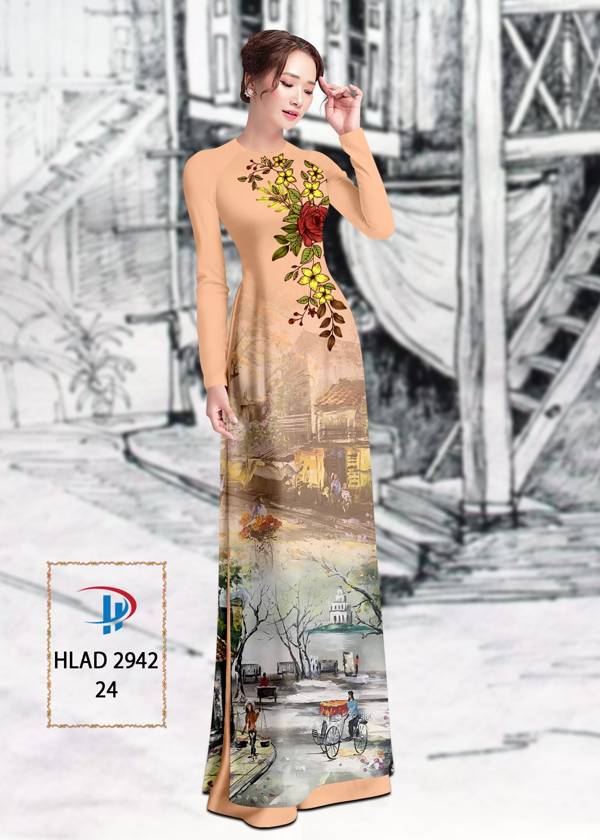 Vải Áo Dài Phong Cảnh Vừa Ra AD HLAD2942 66 Vải Áo Dài Phong Cảnh Vừa Ra AD HLAD2942