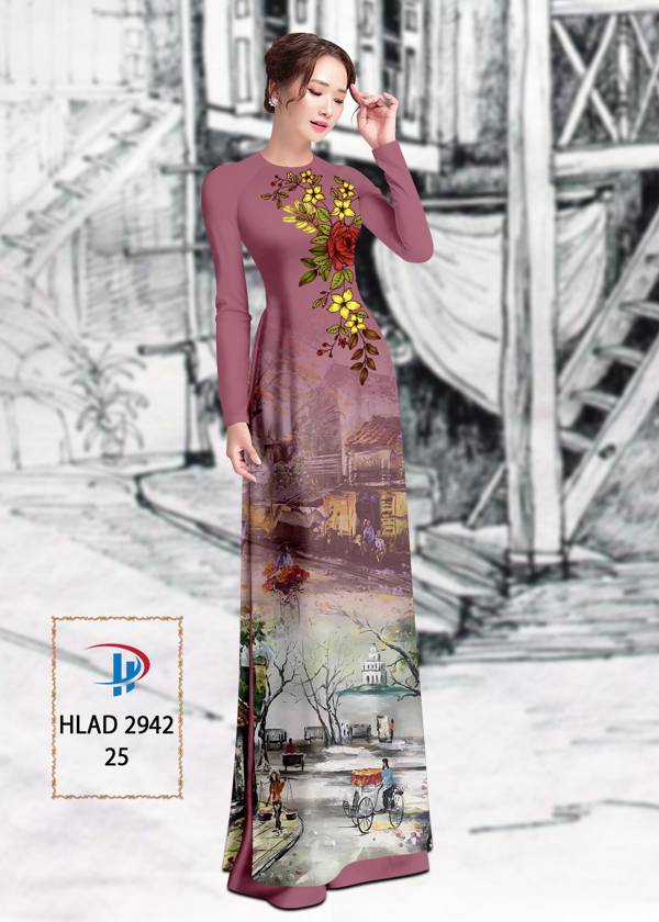 Vải Áo Dài Phong Cảnh Vừa Ra AD HLAD2942 67 Vải Áo Dài Phong Cảnh Vừa Ra AD HLAD2942