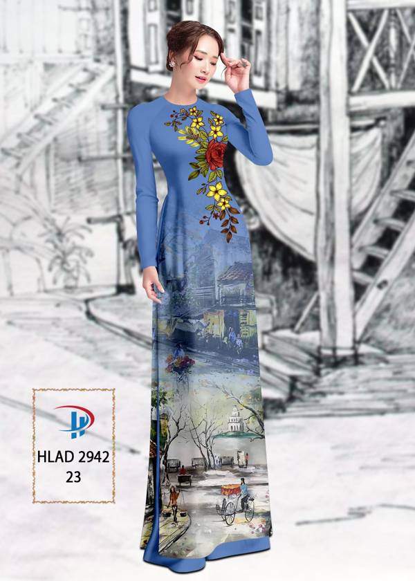Vải Áo Dài Phong Cảnh Vừa Ra AD HLAD2942 65 Vải Áo Dài Phong Cảnh Vừa Ra AD HLAD2942