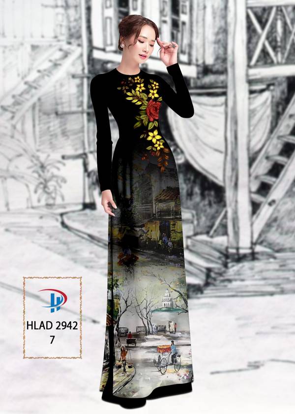 Vải Áo Dài Phong Cảnh Vừa Ra AD HLAD2942 72 Vải Áo Dài Phong Cảnh Vừa Ra AD HLAD2942