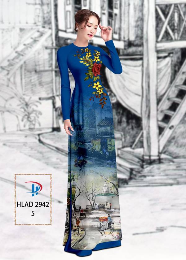 Vải Áo Dài Phong Cảnh Vừa Ra AD HLAD2942 70 Vải Áo Dài Phong Cảnh Vừa Ra AD HLAD2942