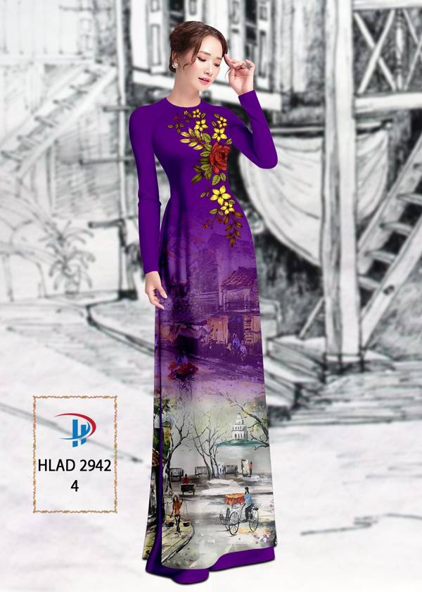 Vải Áo Dài Phong Cảnh Vừa Ra AD HLAD2942 69 Vải Áo Dài Phong Cảnh Vừa Ra AD HLAD2942