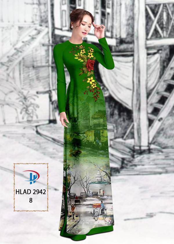 Vải Áo Dài Phong Cảnh Vừa Ra AD HLAD2942 73 Vải Áo Dài Phong Cảnh Vừa Ra AD HLAD2942