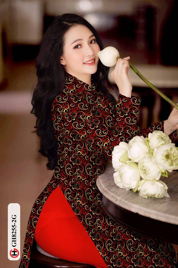 Vải Áo Dài Hoa Văn Thiết Kế 2021 AD GH8255 34 Vải Áo Dài Hoa Văn Thiết Kế 2021 AD GH8255