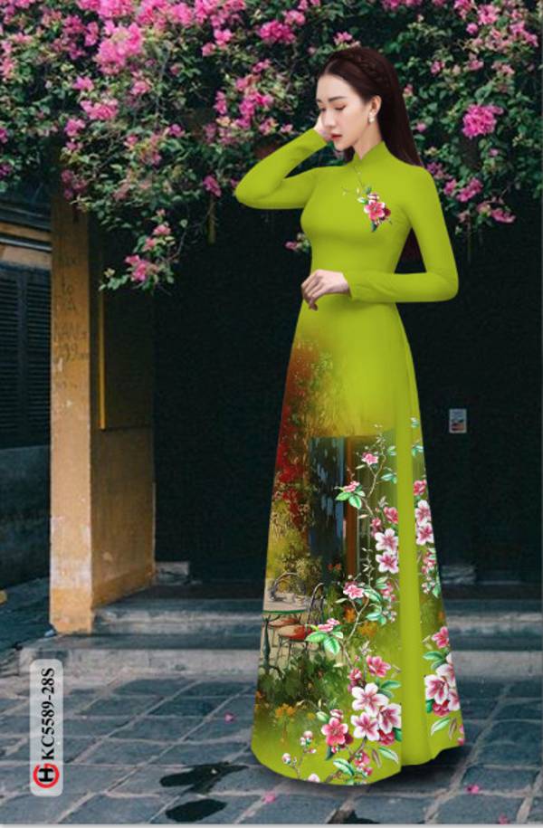 Vải Áo Dài Hoa In 3D Mới Ra AD KC5589 37 Vải Áo Dài Hoa In 3D Mới Ra AD KC5589