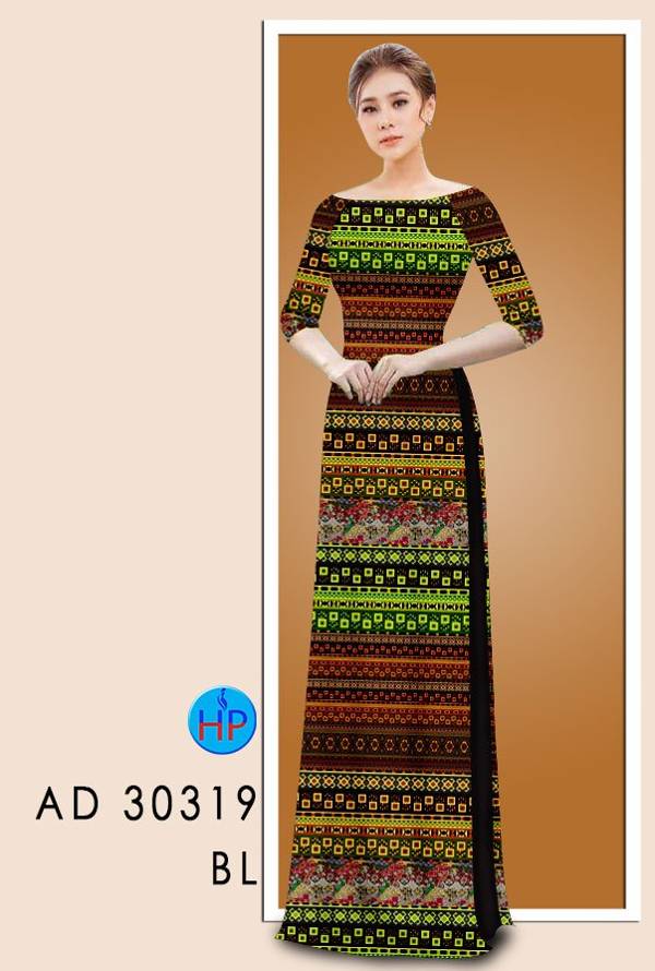 Vải Áo Dài Hoa Văn Kiểu Mới AD 30319