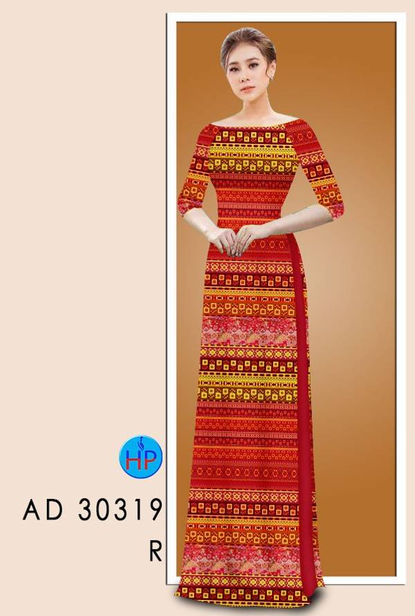 Vải Áo Dài Hoa Văn Kiểu Mới AD 30319