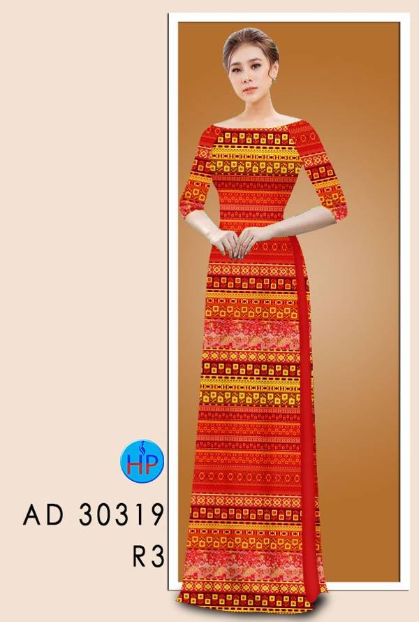 Vải Áo Dài Hoa Văn Kiểu Mới AD 30319