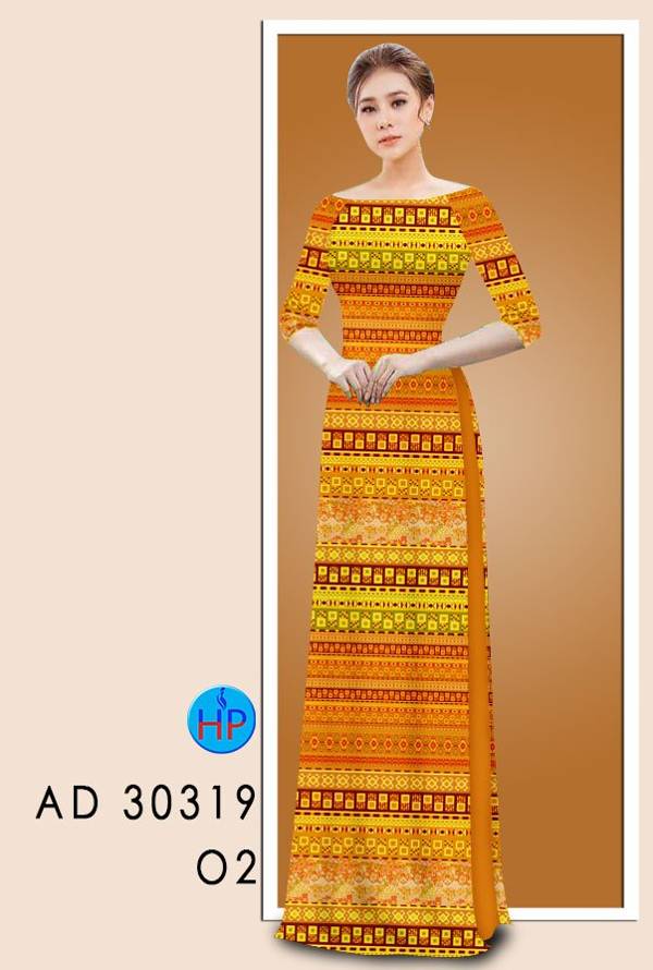 Vải Áo Dài Hoa Văn Kiểu Mới AD 30319
